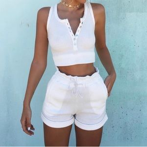 Whitefox Boutique Bailey Ribbed Shorts